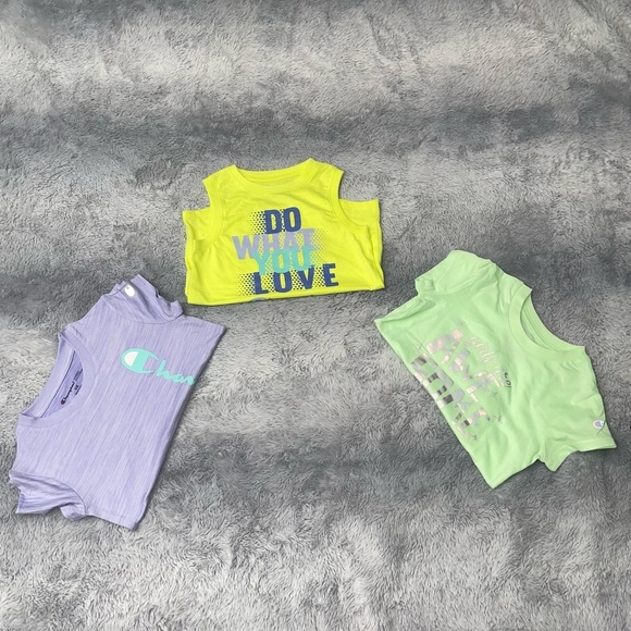 NWOT Bundle of 3 includes two Champion shirt & one tank top Girls Size 5/6 - Picture 3 of 6